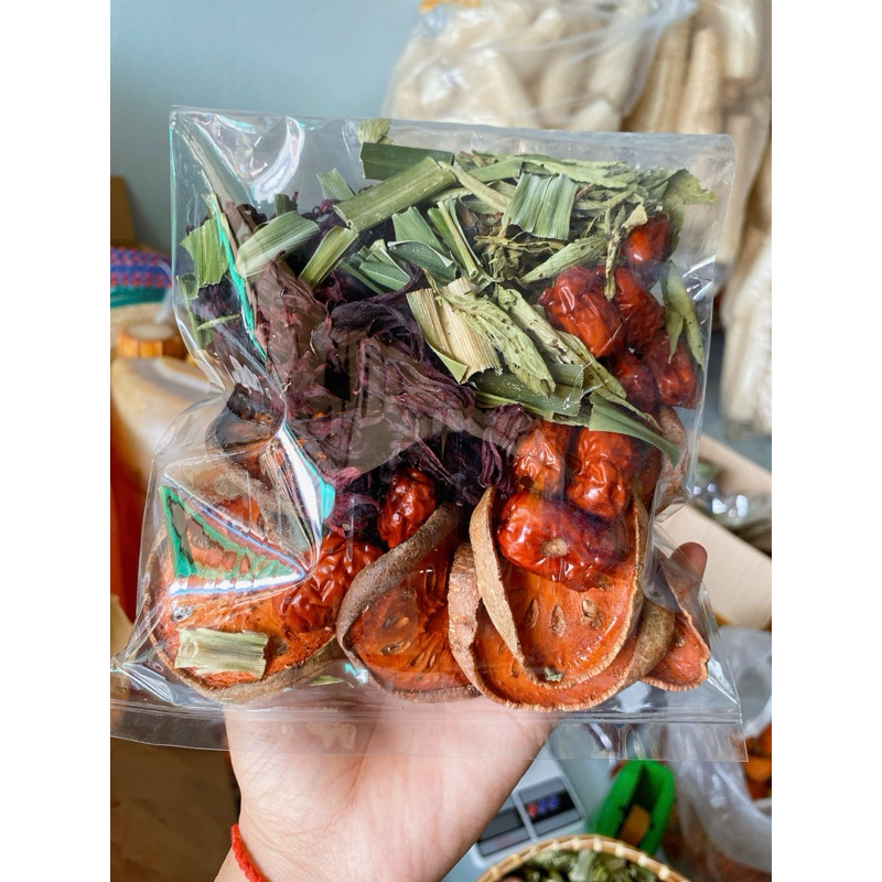 ชุดต้มน้ำสามเกลอ ห่อ 60 กรัม 5 แถม1               ชุดต้มสมุนไพรสามเกลอ น้ำสามเกลอ แถมฟรีใบเตยและใบหญ้าหวาน - รูปที่ 3