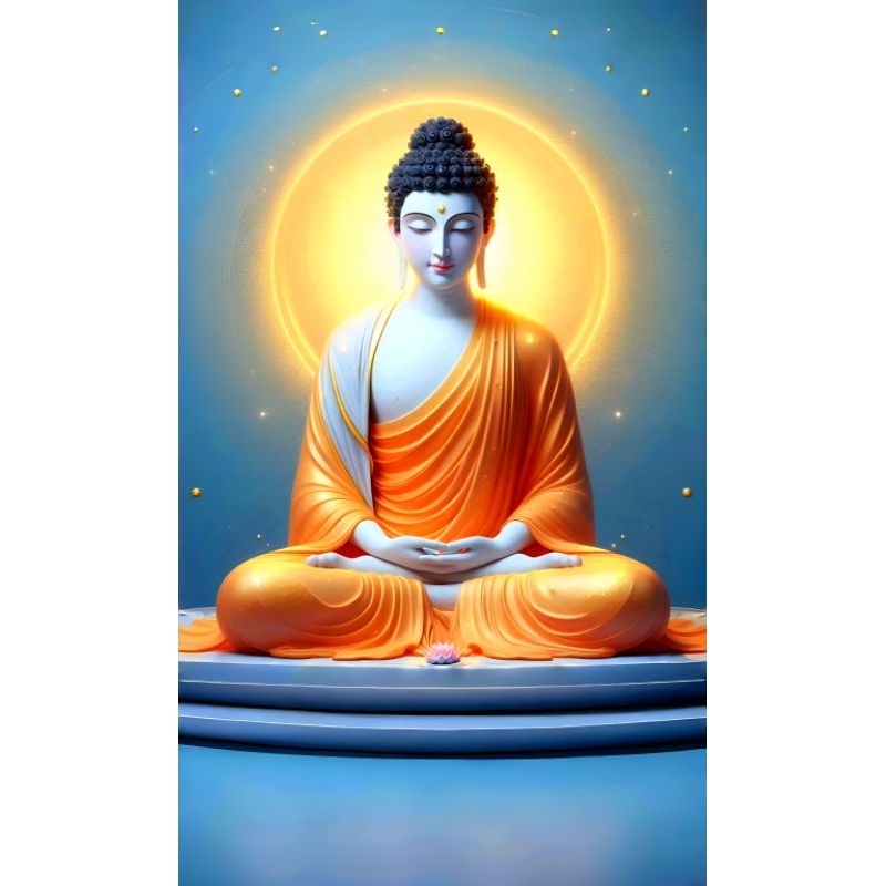 รูปโปสเตอร์ พระพุทธเจ้า นำโชค ไม่มีกรอบ ขนาด 25*42 cm ติดผนัง ภาพมงคล เสริมฮวงจุ้ย ตกแต่งบ้าน