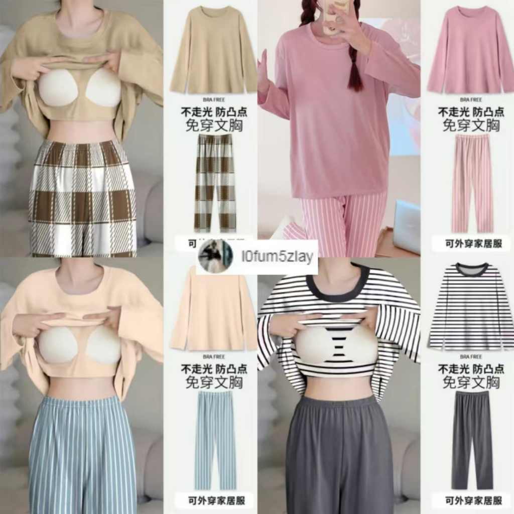 M-4XL, (ราคาถูกที่สุด) ชุดนอนสตรีฤดูใบไม้ร่วง， ผ้าฝ้ายคุณภาพดี， สีใน 11 สามารถเลือกได้， ได้รับความนิยมอย่างมาก