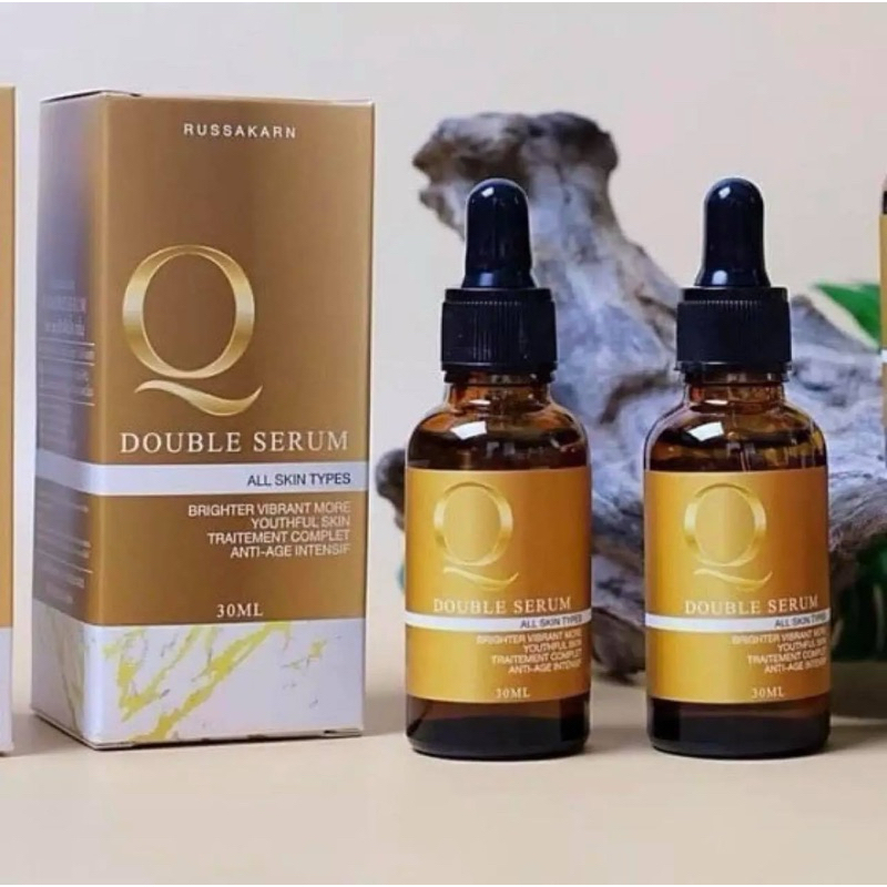 Q Double Serum เซรั่มคิวเข้มข้น 30 ml. (แพค 2 ขวด) ผิวหน้า รูขุมขน สกินแคร์ Skincare บำรุง ใบหน้า