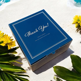 ส่งด่วน1วัน กล่องสแน็ค/ จัดเบรค (20ใบ/แพ็ค) 12.7*14*6.3ซม. กล่องฝาพับ พิมพ์ลาย thankyou ลายวินเทจ🌷🌷🌷
