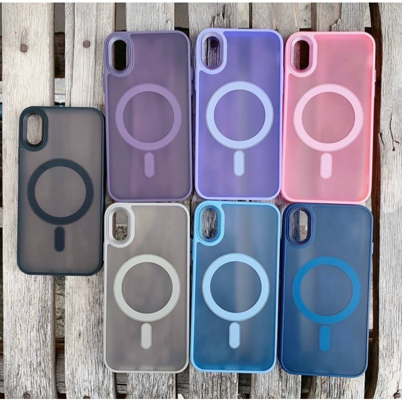 เคสแม่เหล็กแบบด้านก้ลอง2ชั้นยกสูงมีรุ่นlp6G，7G/8G，6plus，7plus/8plus，XS，XR，XSMax，11，11pro，11pro Max，12/12pro，12promax，13