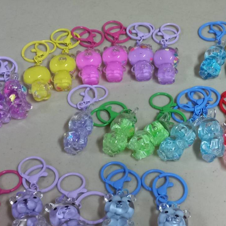 พวงกุญแจอะคริลิคในน้ำหลายแบบน่ารัก+++มาใหม่+++พร้อมส่ง+++