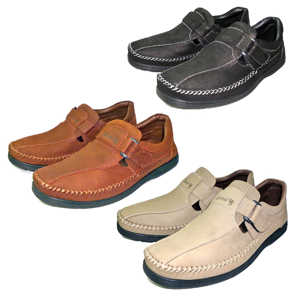 Camel รุ่น CM-110 รองเท้าผู้ชายหนังแท้