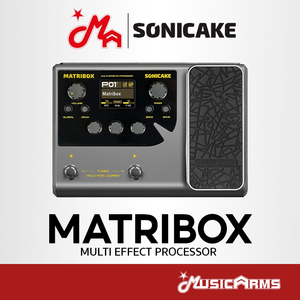 Sonicake Matribox เอฟเฟคกีตาร์ Multi Effect Processor Music Arms (ทักเเชทรับ พรีเซ็ท Music Arms ฟรี)