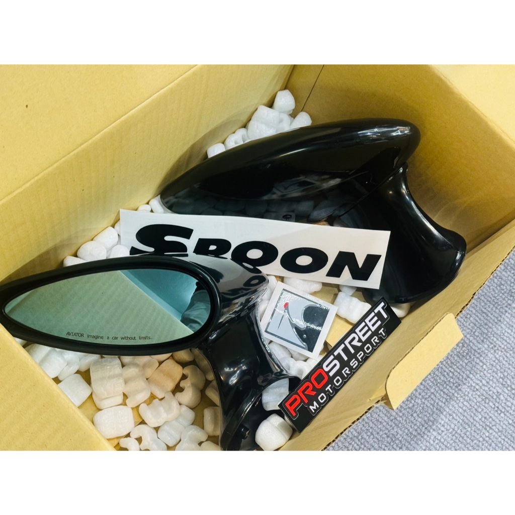 กระจกมองข้าง ทรง spoon นกกระเรียน แบบยึดประตู แปลงใส่ได้หลายรุ่น ตรงรุ่น Jazz GE GK Civic FD FD2 typer นิยมใช้ในสนามแข่ง