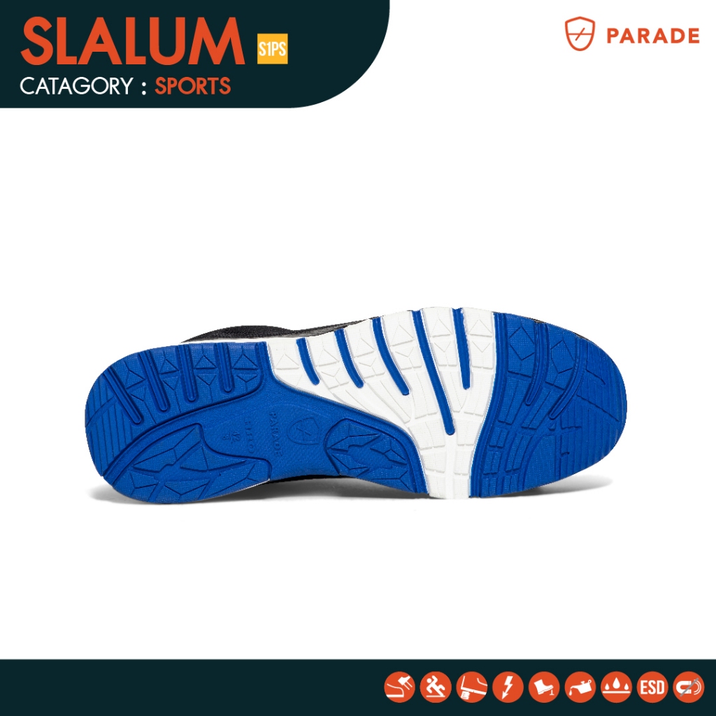 รองเท้าเซฟตี้ Parade รุ่น SLALUM หัวคอมโพสิต ทนความร้อน กันลื่น น้ำหนักเบา ไม่มีโลหะ
