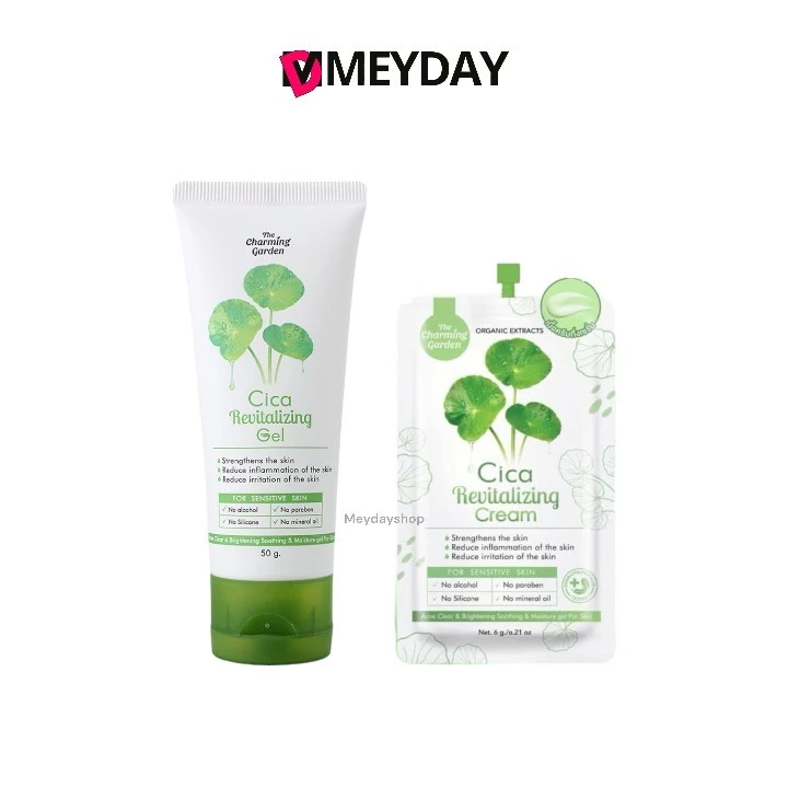 (แบบซอง/หลอด) เดอะ ชาร์มมิ่ง การ์เด้น ซิก้า รีไวทัลไลซิ่ง เจล - The Charming Garden Cica Revitalizing Gel