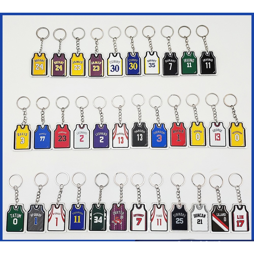 NBA Player Arcylic Keychain พวงกุญแจลายเสื้อผู้เล่น NBA
