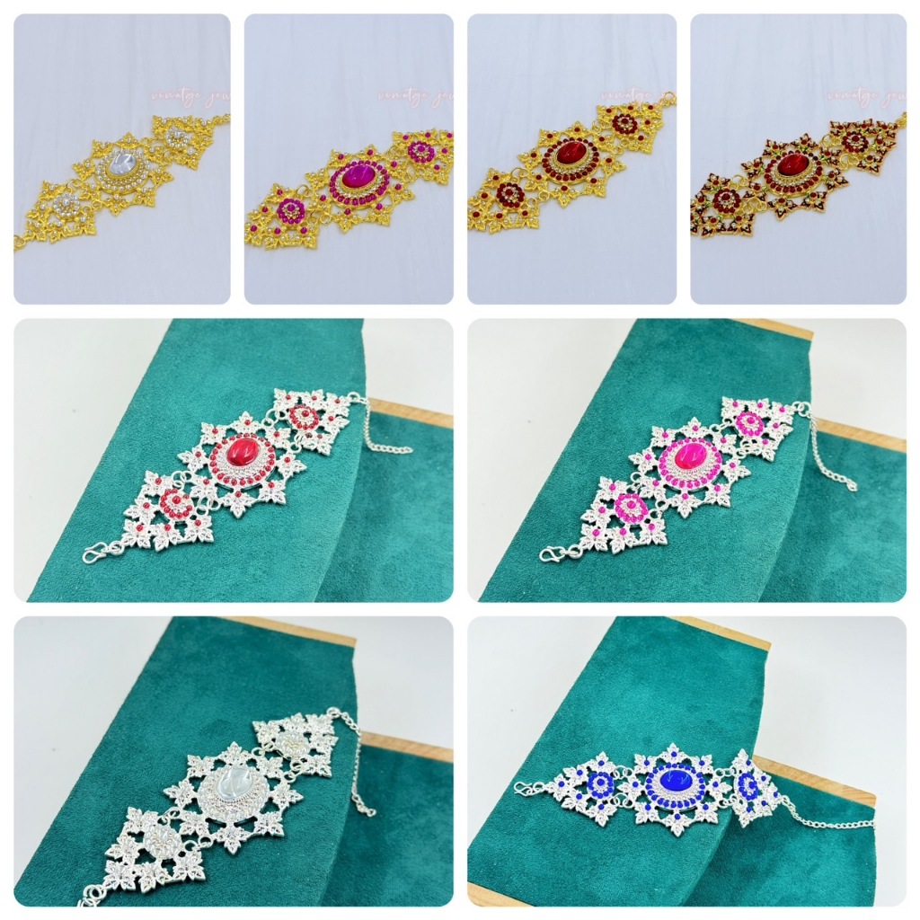 Vintage jewelry รัดแขนสวยๆ เครื่องประดับชุดไทย กำไลรัดแขน 1pcs