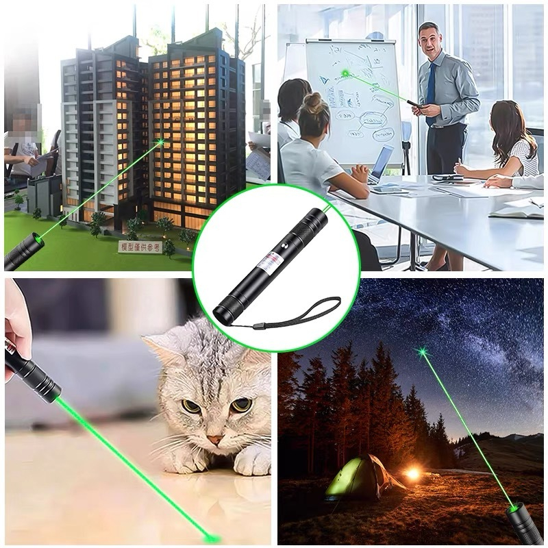 Laser เลเซอร์แสงเขียว 5หัว เลเซอร์พกพา เลเซอร์ชาร์จไฟ 5000mW ชาร์จ USB - รูปที่ 2