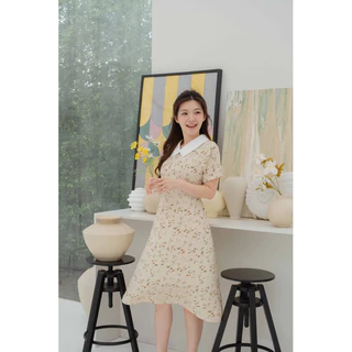 Bella dress ลายดอกหญ้า