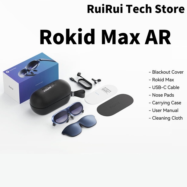 [ROKID AR Studio]Rokid Max ARแว่นตาอัจฉริยะ 3D Micro หน้าจอ 215 นิ้ว สูงสุด 50° การดู สําหรับโทรศัพท