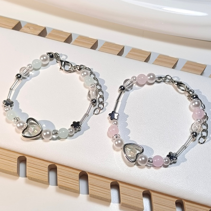 Bracelet ♡ กำไลข้อมือลูกปัดพาสเทล | มีไซส์ให้เลือก ใส่คู่เพื่อนหรือแฟนได้เลย น่ารักมากๆ
