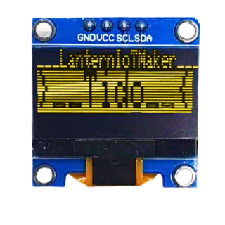 OLED Display I2C Module 128X64 0.96inch 4 pin จอแสดงผล พร้อมมอดูล I2C ฟ้า ขาว เหลือง เหลือง+ฟ้า B W Y BY 0.96นิ้ว