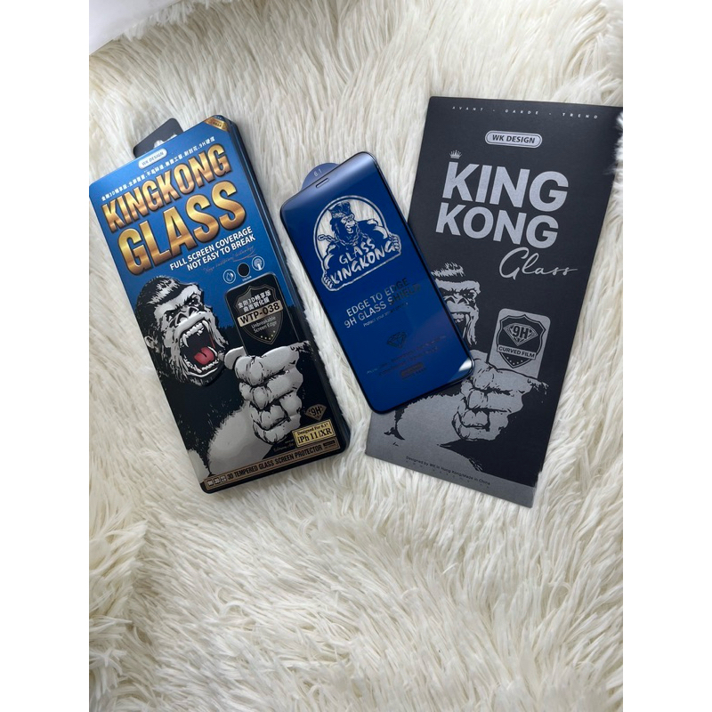 ฟิล์มกระจกคิงคองลงขอบโค้งสำหรับ iPhone16 (KING KONG GLASS 3D WTP-038)