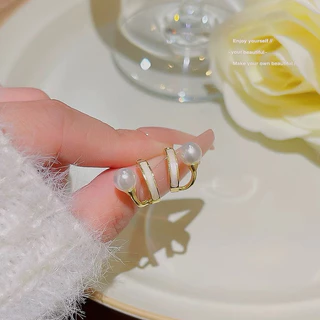 ต่างหูไข่มุก สไตล์เกาหลี Sasa Earrings (รหัสER19)
