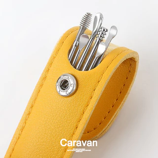 Caravan Crew ไม้แคะหูสเตนเลสแท้ ชุดไม้แคะหู 6 in 1 ไม้แคะหู