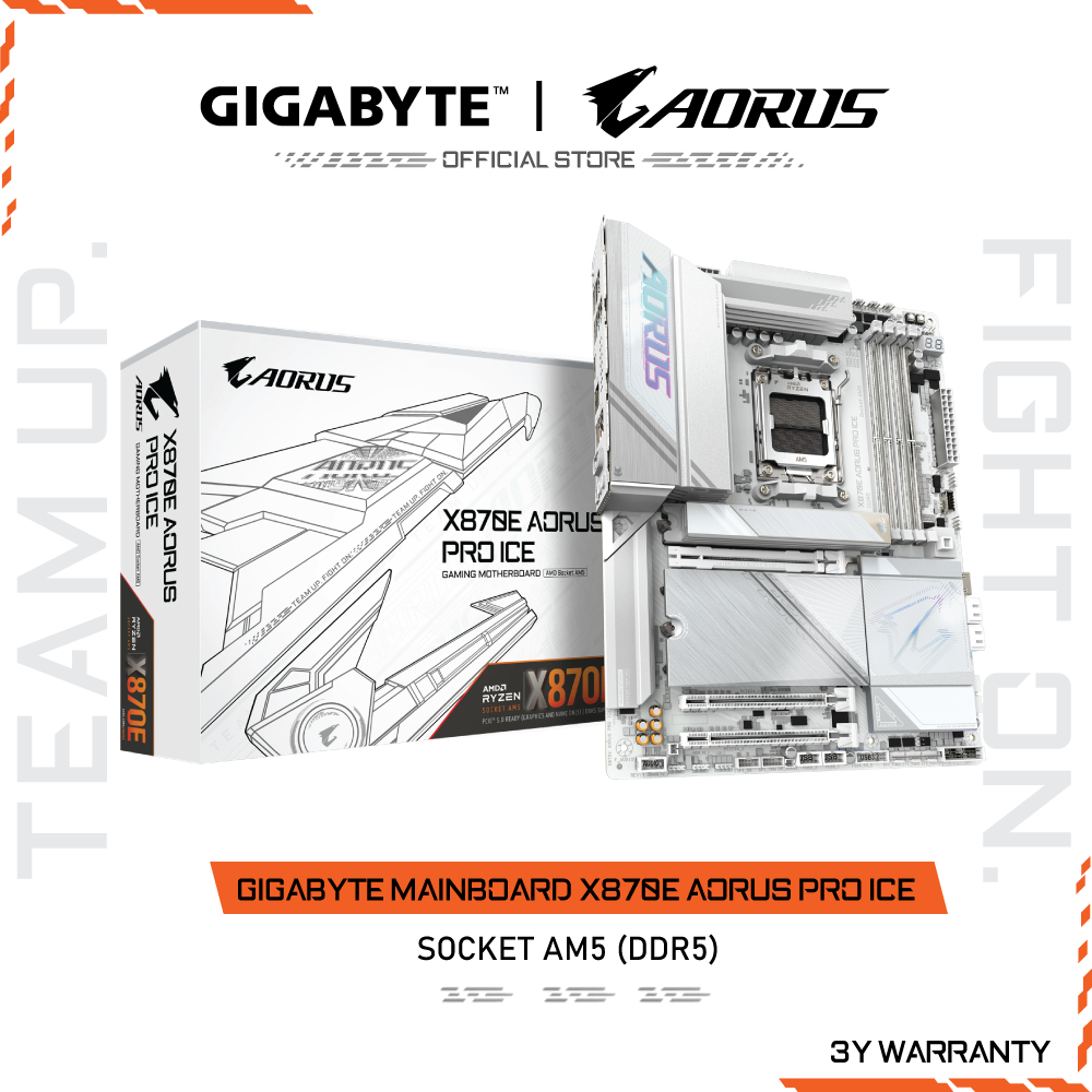 GIGABYTE MAINBOARD X870E AORUS PRO ICE เมนบอร์ด X870E AORUS PRO ICE-1.1