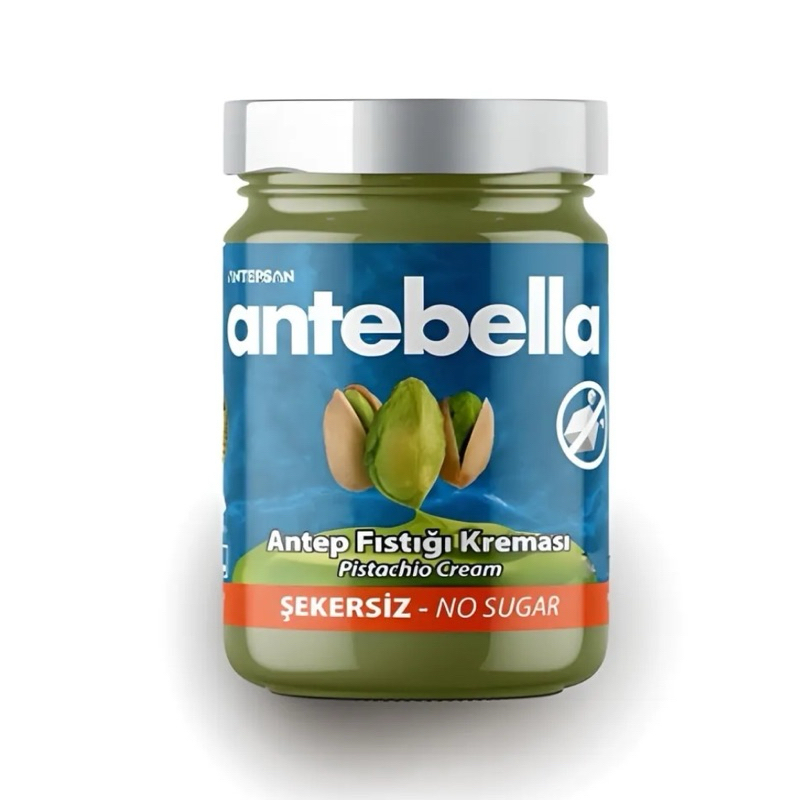 ครีมพิสตาชิโอปราศจากน้ำตาล Antebella 200 gr / Antebella Sugar-Free Pistachio Cream 200 gr