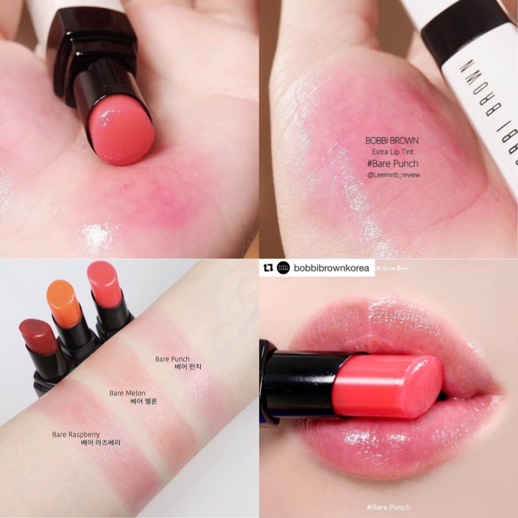 Beauty-Siam แท้ทั้งร้าน !! แบ่งขายลิป BOBBI BROWN LIP TINT สี BARE PUNCH ขนาด 0.25 G. แบ่งขายใส่กระปุกแถมแปรงทาลิป