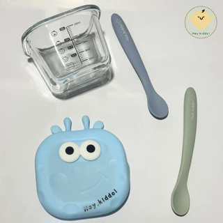 Heykiddo : ถ้วยแก้วแช่อาหารจัมโบ้ อุ่น - ฟรีสอาหารสำหรับเตรียมอาหาร จุ 300ml. ทนอุณหภูมิ -20-400องศา