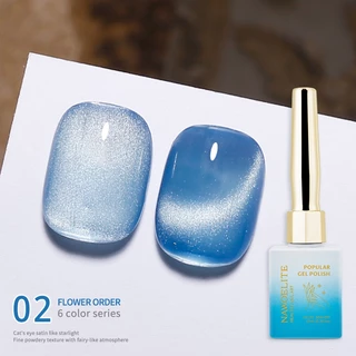 Nawoelite สีทาเล็บเจล สีเล็บเจล ยาทาเล็บเจล 3D พระแมวตาเจลโปแลนด์แม่เหล็กโฮโลแกรมยาทาเล็บ6สีแมวตาเจลยาทาเล็บเจลยาทาเล็บ