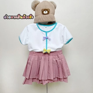 Babyonline(Y526)A1 (โปรลับลูกค้าใหม่ 32.-)(ส่งด่วน1วัน) กระโปรงกางเกงแฟชั่นสําหรับเด็กผู้หญิงแบบทรงเค้กและแบบจีบพลีท
