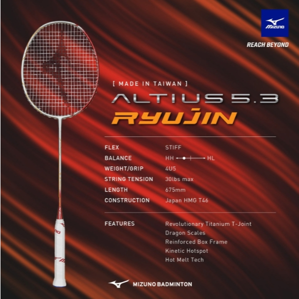MIZUNO ALTIUS 5.3 RYUJIN 4U