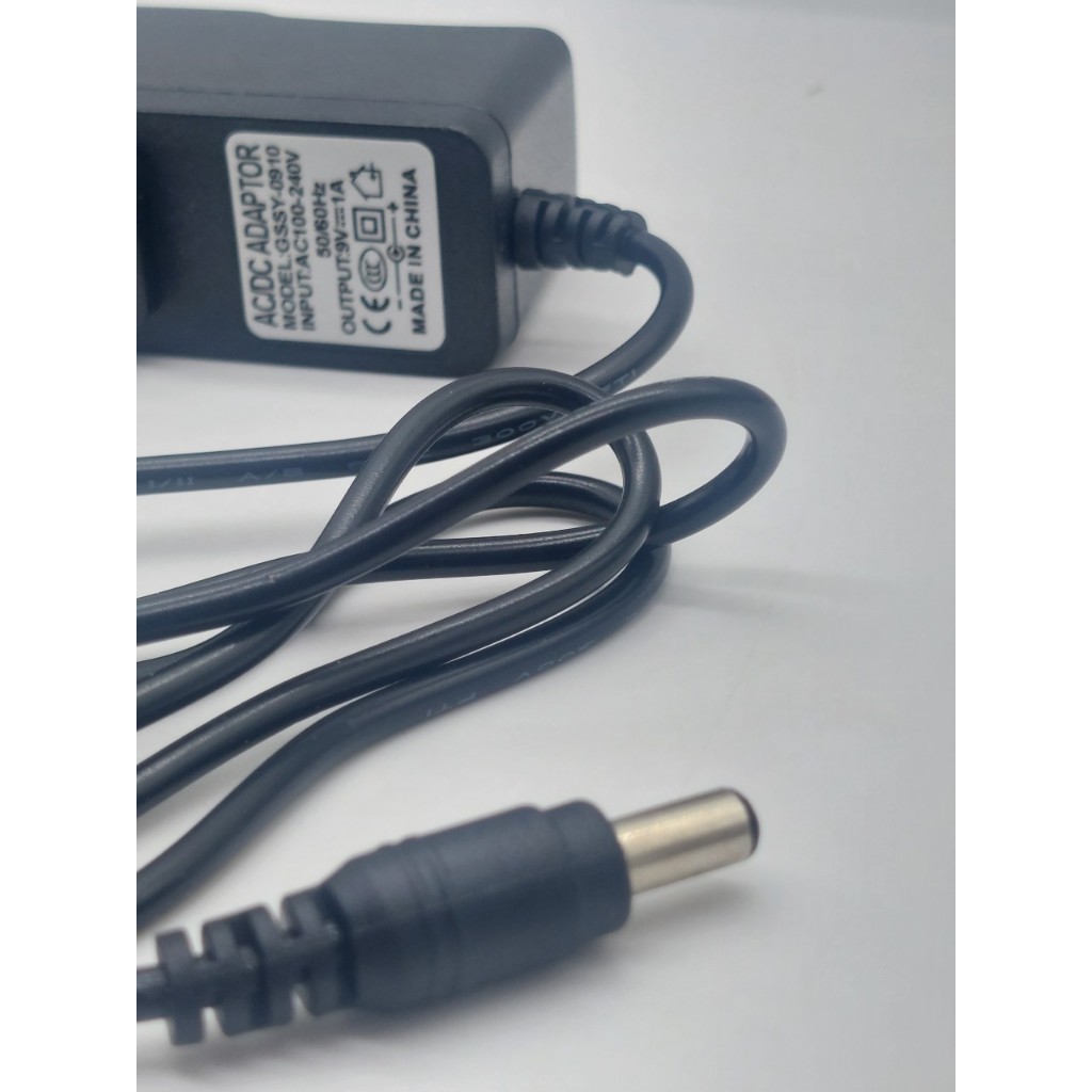 Adapter 9V 1A 1000mA DC 5.5x2.1MM  (ตัวผอม)