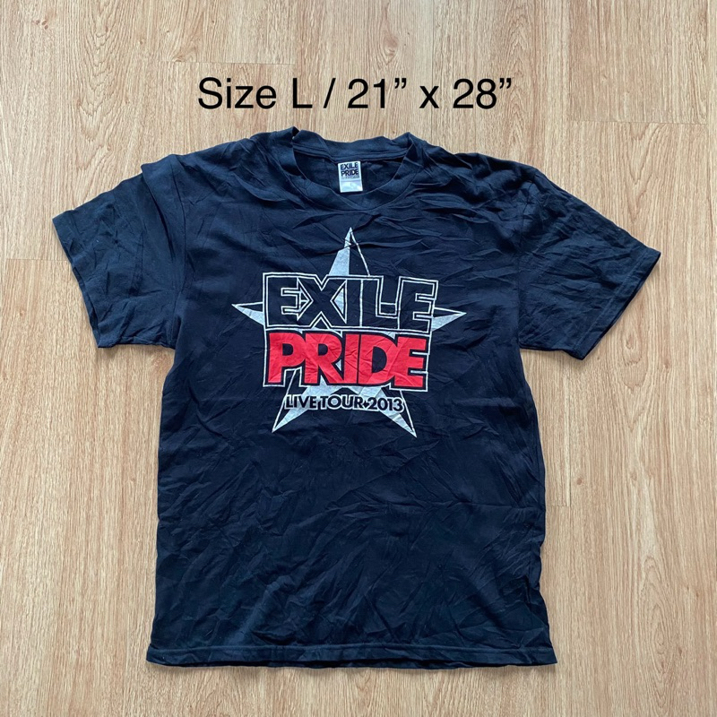 เสื้อยืด มือสอง วงญี่ปุ่น Exile Pride Live Tour 2013 ของแท้