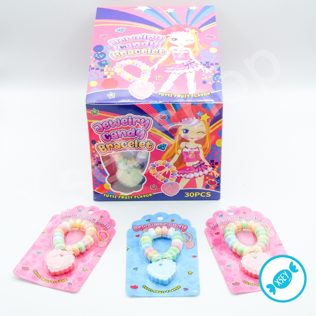 จิวเวอรี่แคนดี้การ์ตูน อร่อยๆ 1 กล่อง 30 ชิ้น