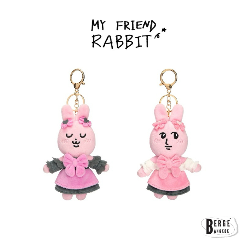 (ใช้โค้ดแฟชั่นได้) พร้อมส่งค่ะ✨ My Friend Rabbit พวงกุญแจตุ๊กตากระต่าย ตัวแทนแห่งลงทัณฑ์ จะลงจันทร์แ