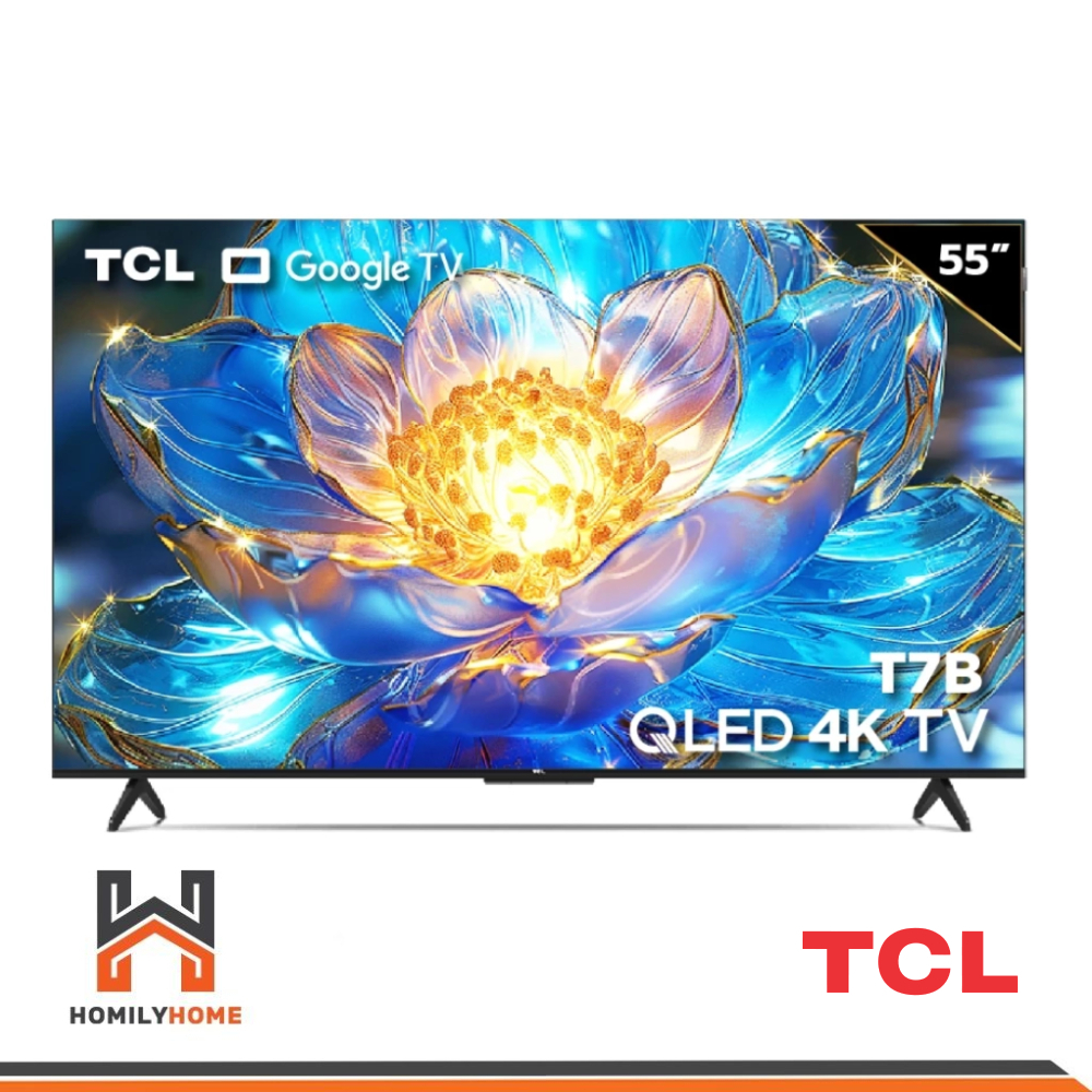 TCL TV รุ่น 55T7B ทีวี ขนาด 55 นิ้ว QLED 4K Google TV