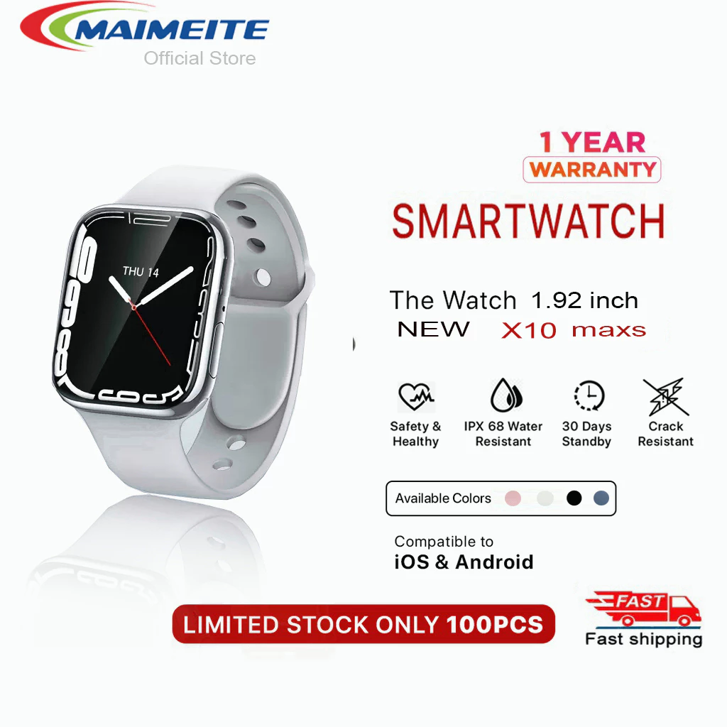 ลดราคา】MAIMEITE Smart Watch สมาร์ทวอทช์ รองรับภาษาไทย นาฬิกาสมาร์ทวอทช์ สัมผัสได้เต็มจอ นาฬิกาsport นาฬิกากันน้ำ COD