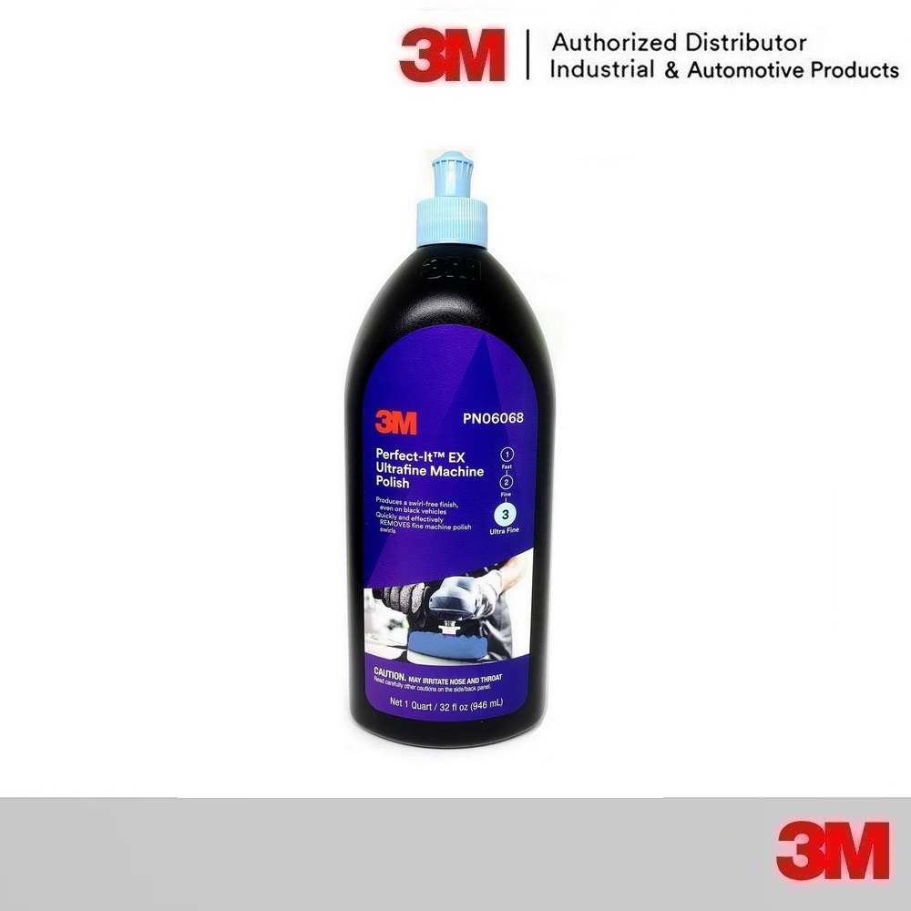 3M 06068 Perfect-It Ultrafine Machine Polish น้ำยาขัดเงาสีฟ้า 946 มล. 6068