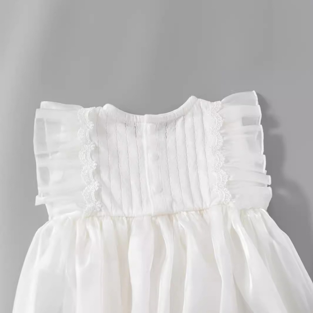 ชุดบอดี้สูทเด็กอ่อน MiniQueen รุ่น Lil Princess สีขาว (BDS00220)