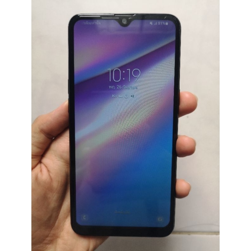 Samsung galaxy a10s มือสอง สภาพสวยมาก 98% เเทบไม่มีตำหนิ โหลดเเอปธนาคารได้