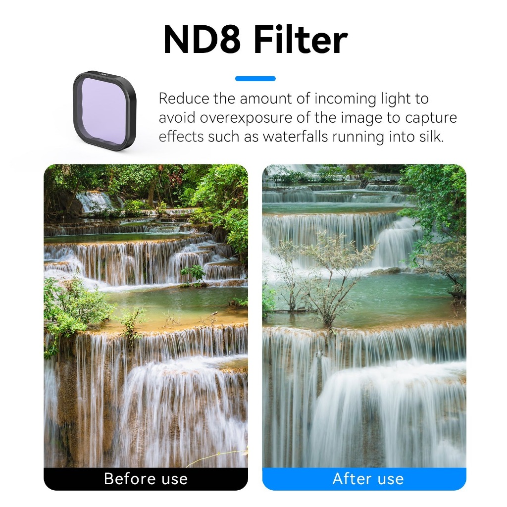 Telesin CPL+ND8/16/32 lens filter kit for GoPro 13