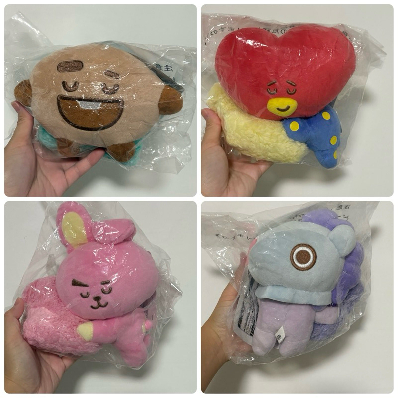 พร้อมส่ง ตุ๊กตา บังทัน บีทีเอช BTS BT21  นอน กอดหมอน ถุงไม่ค่อยสวย ใหม่ในแพค Shooky TATA Cooky Mang