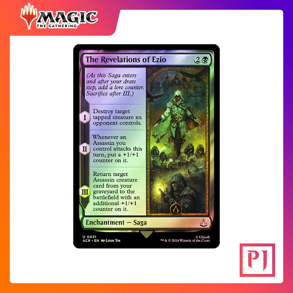 [MTG] The Revelations of Ezio [ACR] [BLACK] [UNCOM] [FOIL] [ENG] (การ์ดเมจิค / Magic the Gathering)