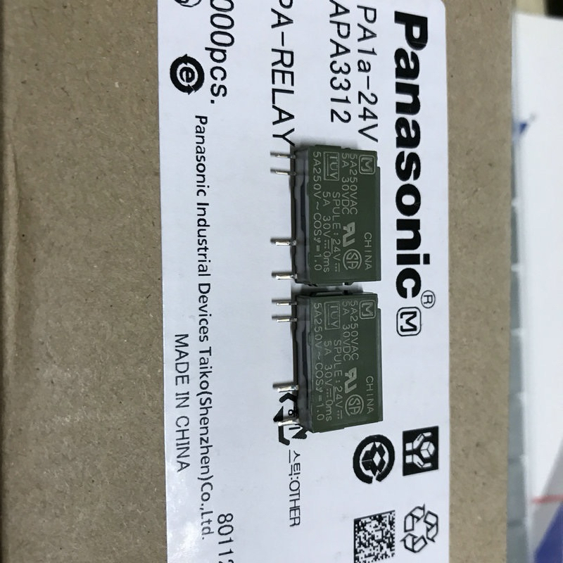 รีเลย์ PA1A-12V. PA1A-24V. 5A 4ขา
