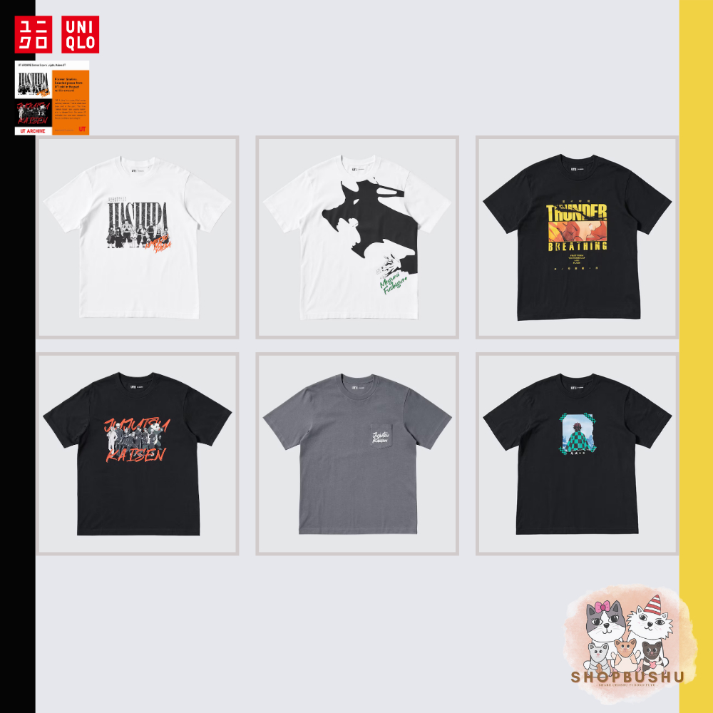 เสื้อยืด Uniqlo x UT ARCHIVE Demon Slayer / Jujutsu Kaisen UT (ลิขสิทธิ์แท้ 100%)