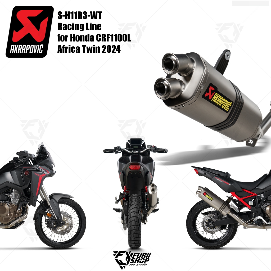 ท่อแต่ง Akrapovic Exhaust Racing Line (Titanium) - for HONDA CRF1100L AFRICA TWIN ADVENTURE SPORTS 2