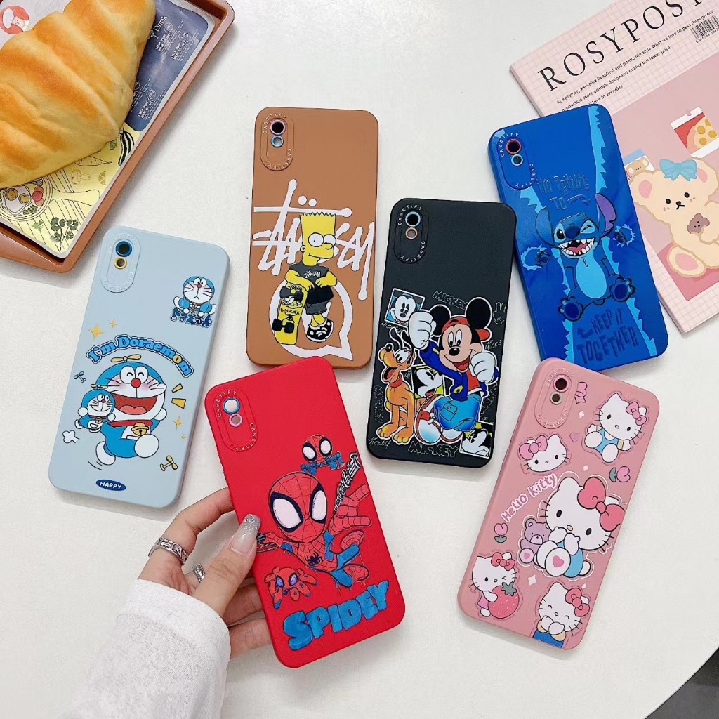เคสมือถือ For Redmi9A mi9C mi10A mi9 mi9T เคสลายการ์ตูนน่ารัก คลุมเลนส์กล้องลายสวย