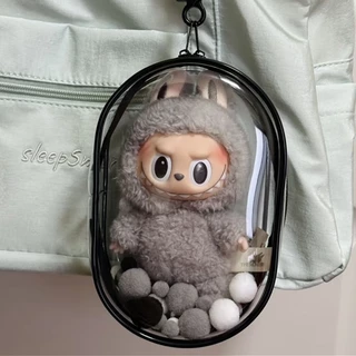 【พร้อมส่งจากไทย】23cm Baby three V3 พร้อมส่งจากไทย labu ถุงใส่ลาบูบูั ถุงใหญ่ ขอบซิลอย่างหนา ลาบูบู้ กันฝุ่น กันเลอะ