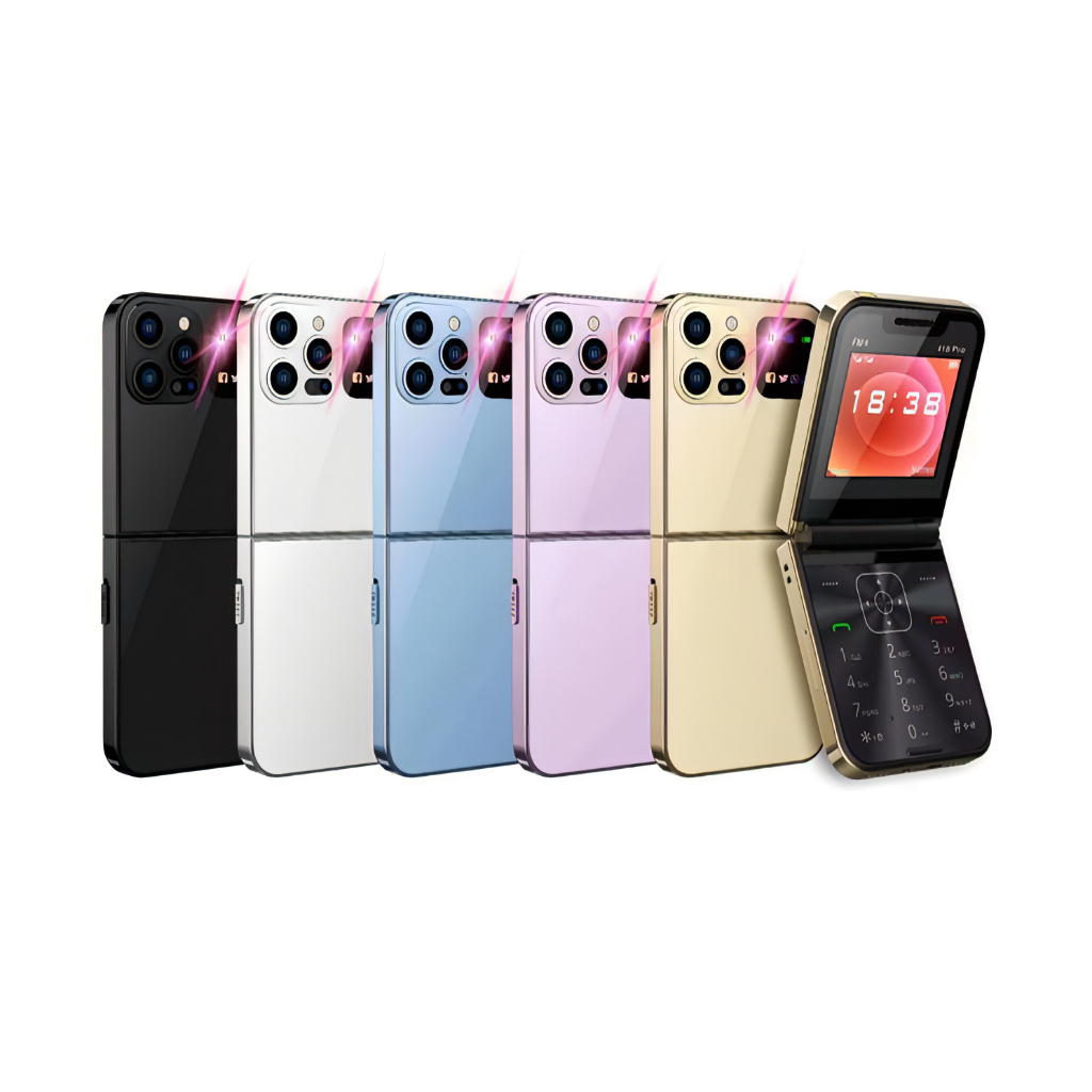 i15 pro Dual Card Mobile Non-Intelligent Mobile Phone ,Flip Mobile Phone Button 2GMobile Phone