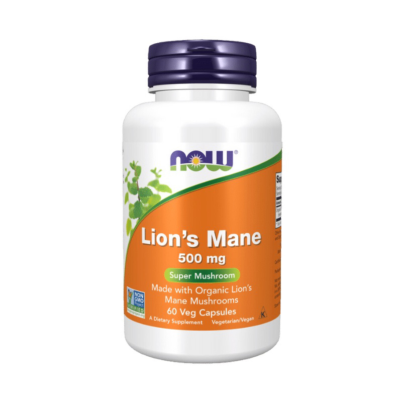 พร้อมส่ง Now Foods - Lion's Mane 500 mg 60 Veg Capsules