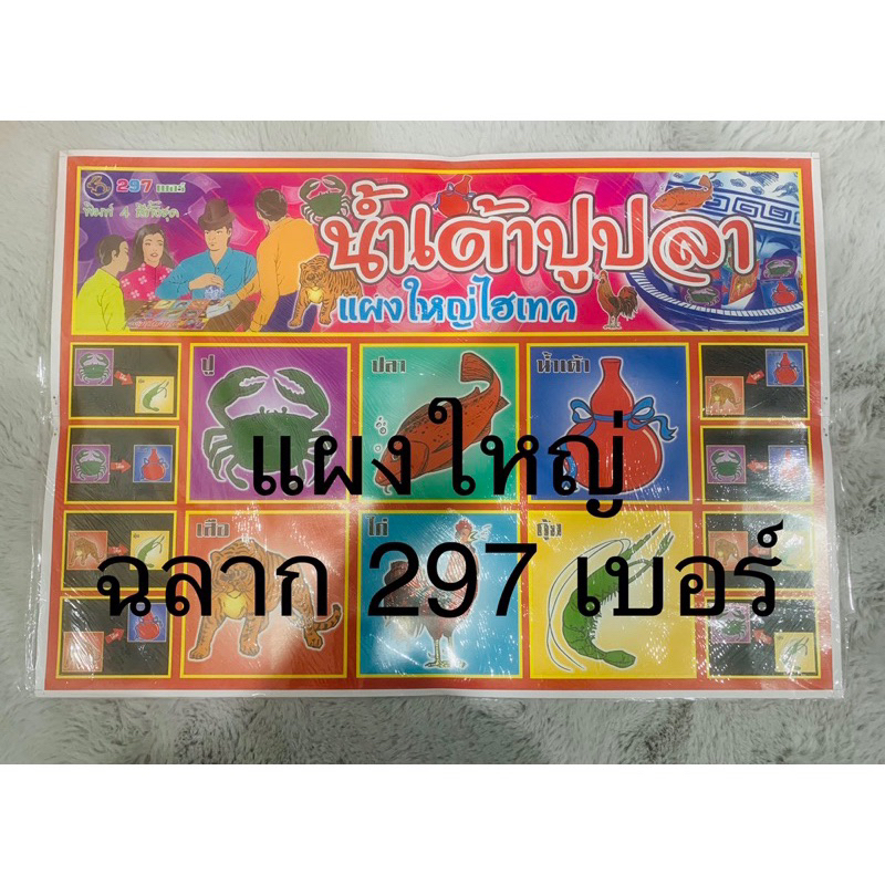 (แผงใหญ่ ไฮเทค) ฉลาก กระดาษ เกมส์โบราณ (มีฉลาก 297 ใบ / 1 รูปที่ 6