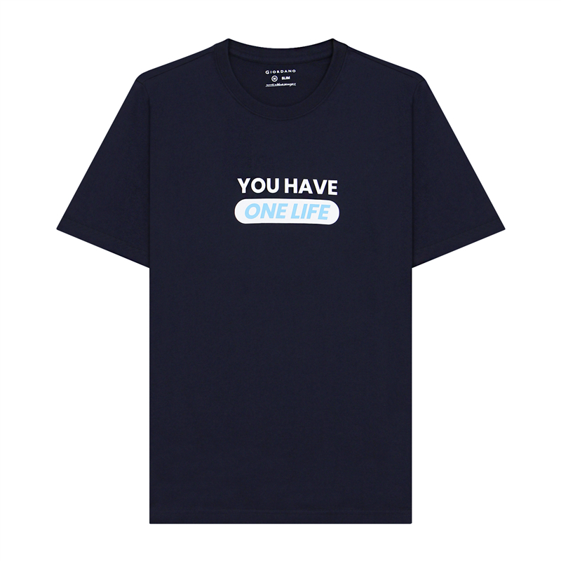 GIRDANO เสื้อยืดผู้ชาย แขนสั้น Men's Printed Tee 01094302